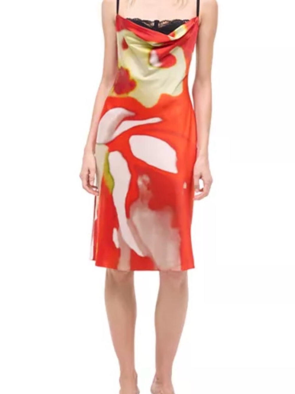 STAUD Evangeline Silk Blend Dress
